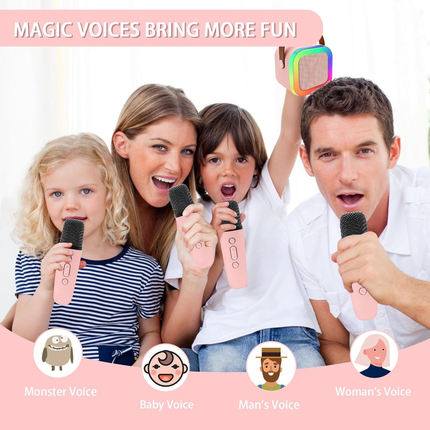 Bluetooth Speaker with Wireless Microphone