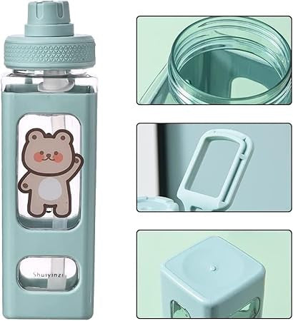 Kawaii Water Bottle Square Drinking Bottle