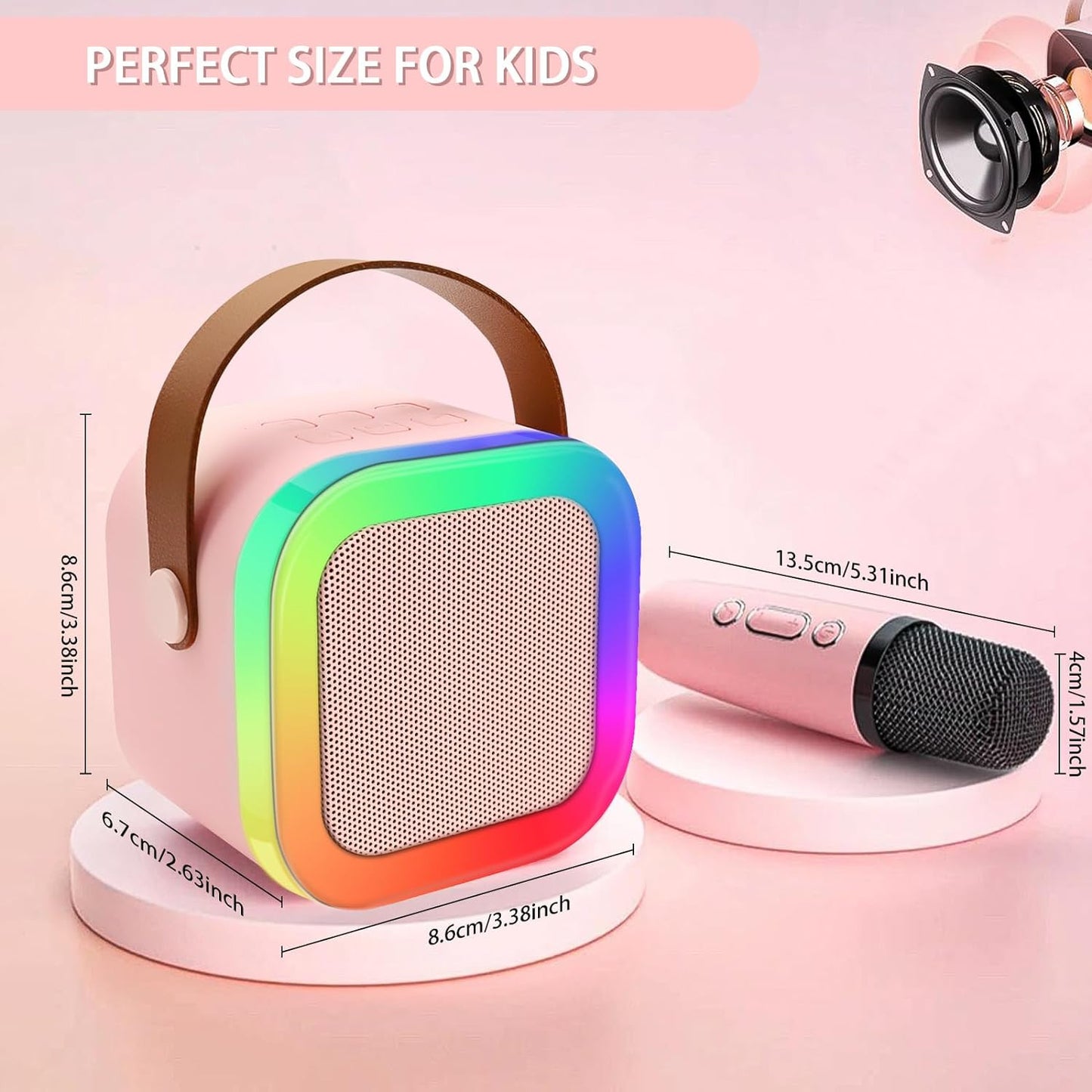 Bluetooth Speaker with Wireless Microphone