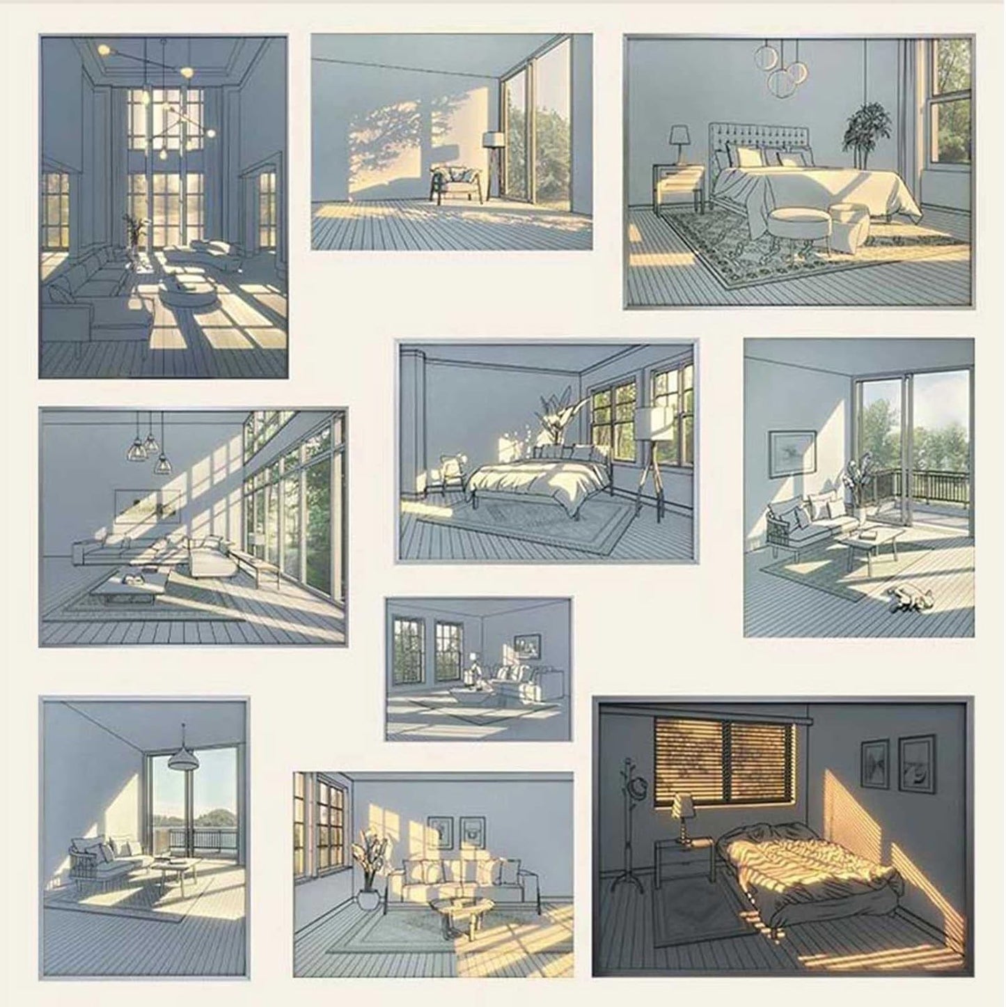 Light Painting Decoration Fram