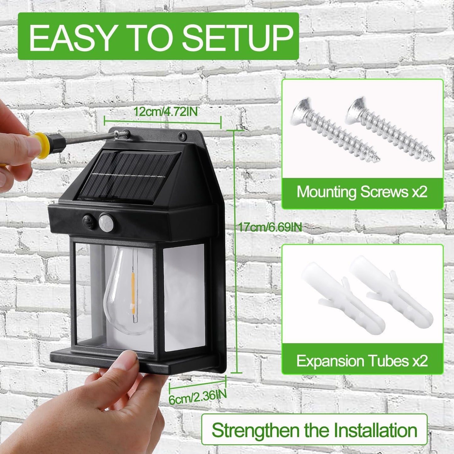 Solar Wall Bulb Lamp
