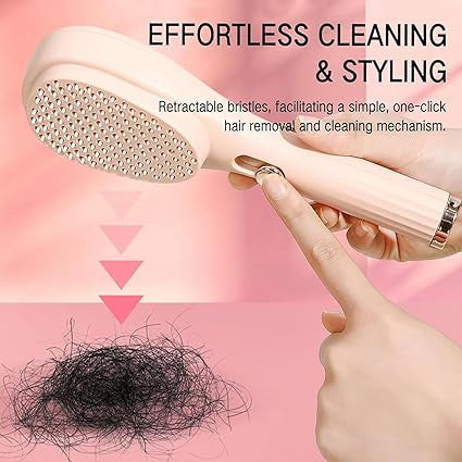 2 In 1 Self Cleaning Hair Brush