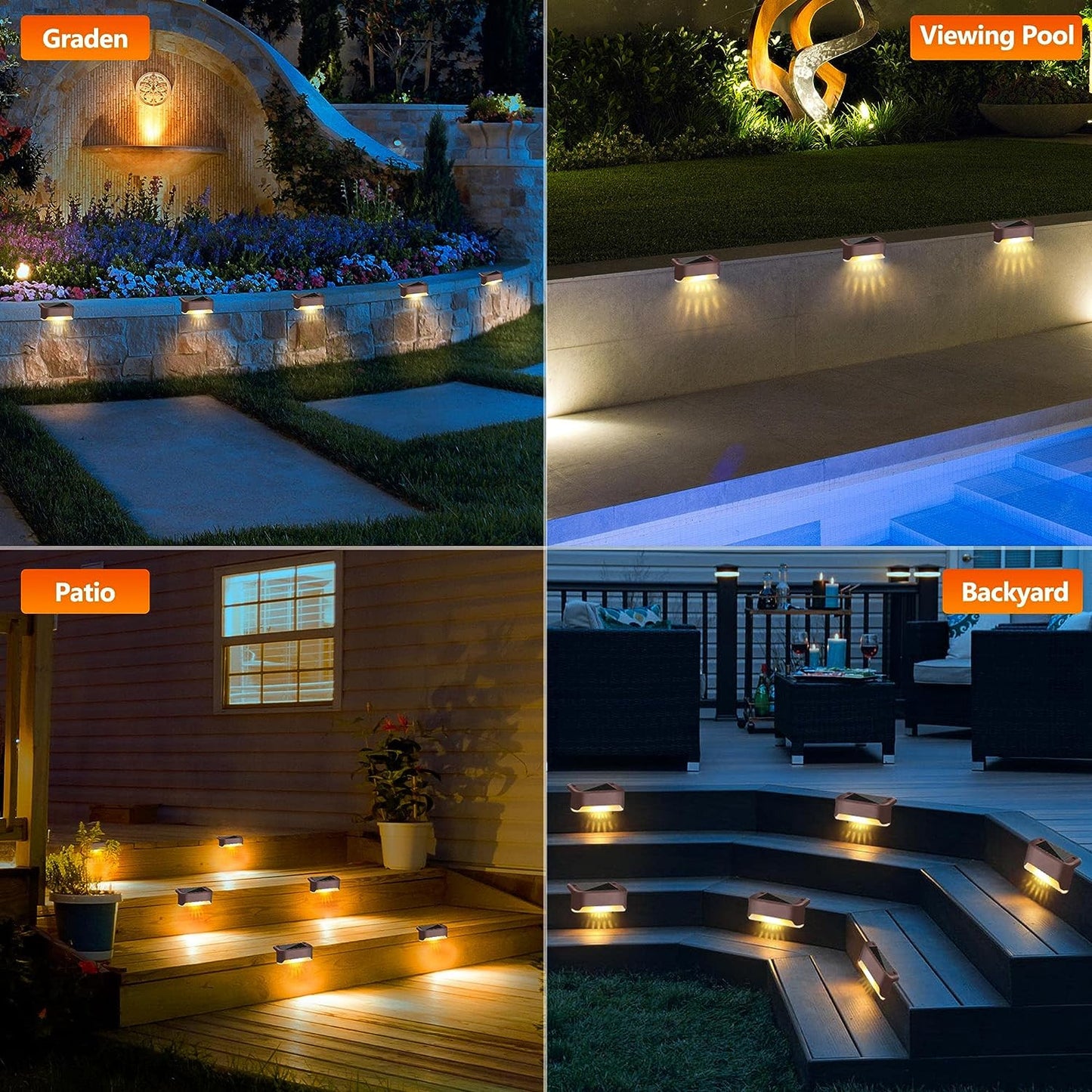 Solar Stair Lamp (4 PIS)