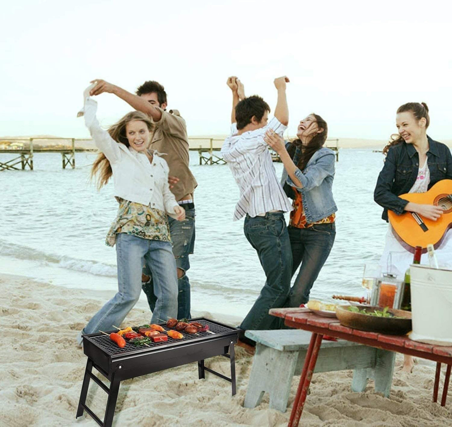 BBQ Portable Charcoal Grill (BIG SIZE)