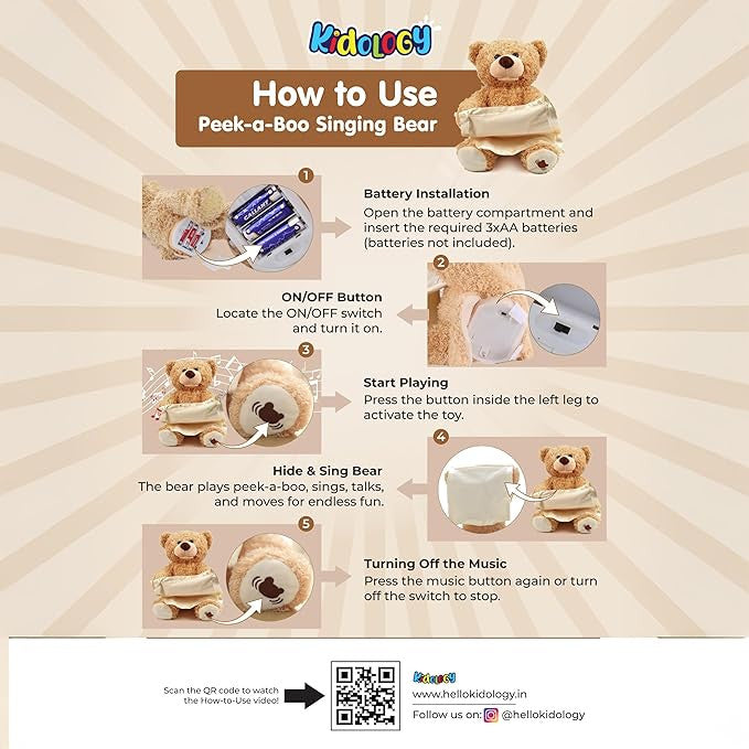 PEEK A BOO TOY TEDDY