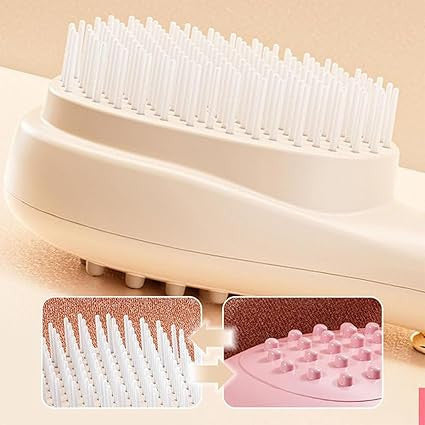 2 In 1 Self Cleaning Hair Brush