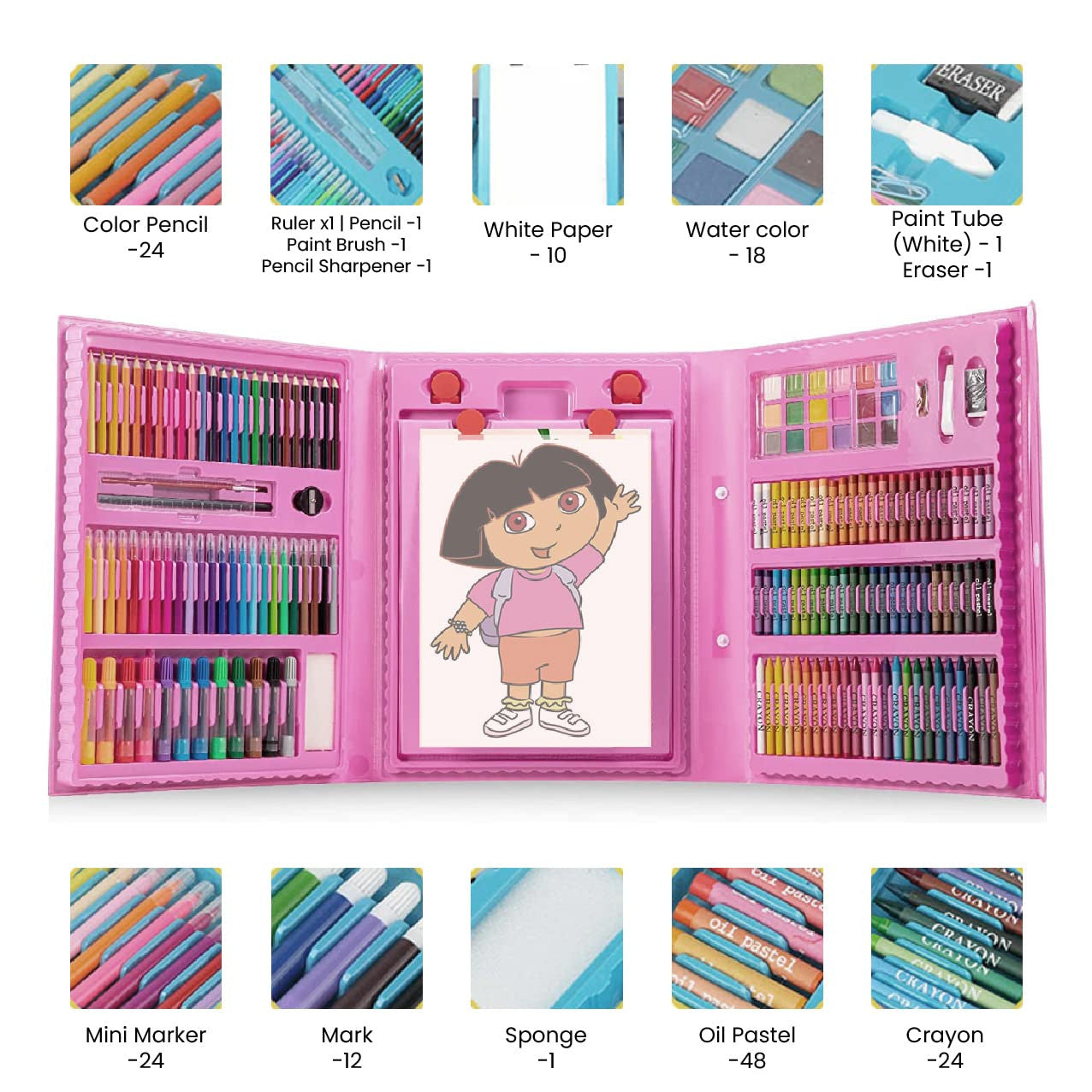 208 Pcs Kids Art Set
