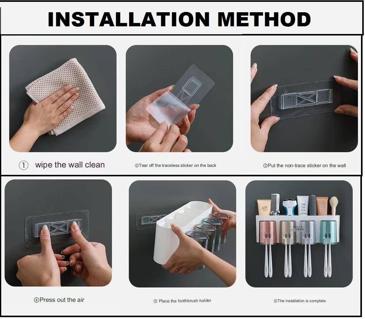 4 CupToothbrush Holder