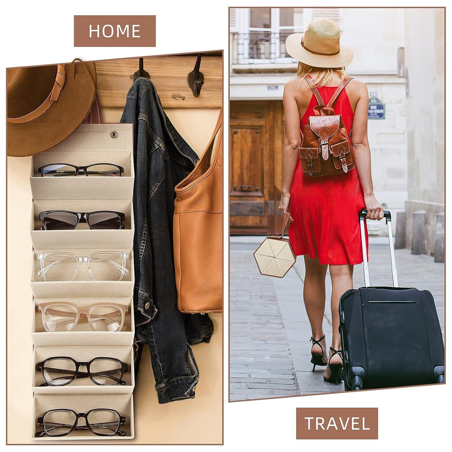 6 Slots Sunglasses Organizer Box