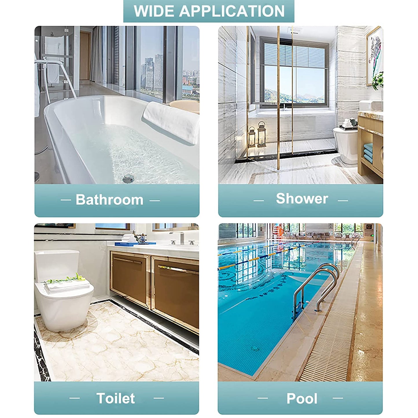 6 PCS BATHROOM FLOORING MAT