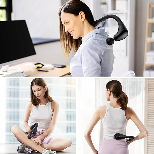 U Shape Massage Gun with Extension Handle