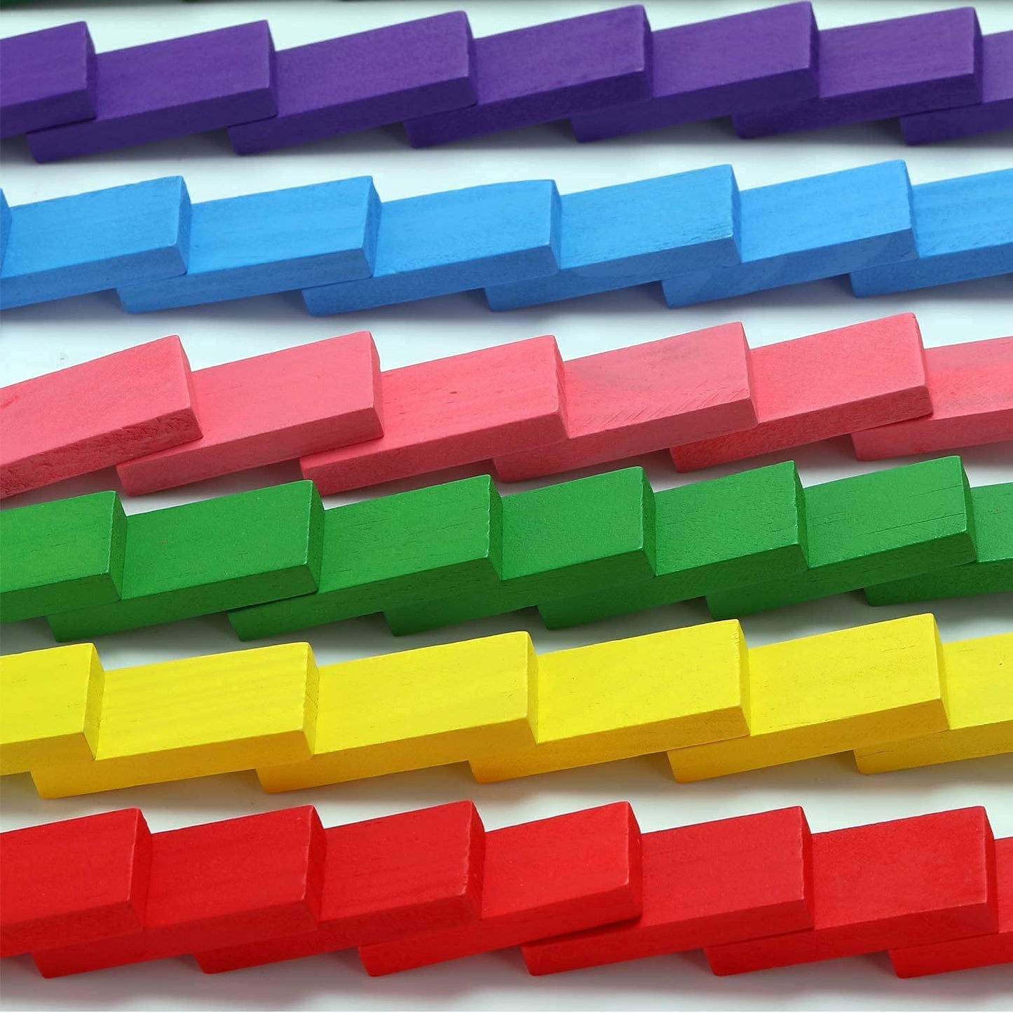 Colorful Wooden Domino Block Set 120 PCS