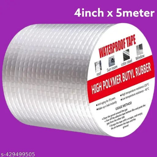 ALUMINIUM SILVER TAPE 4 INCH (5 MTR)