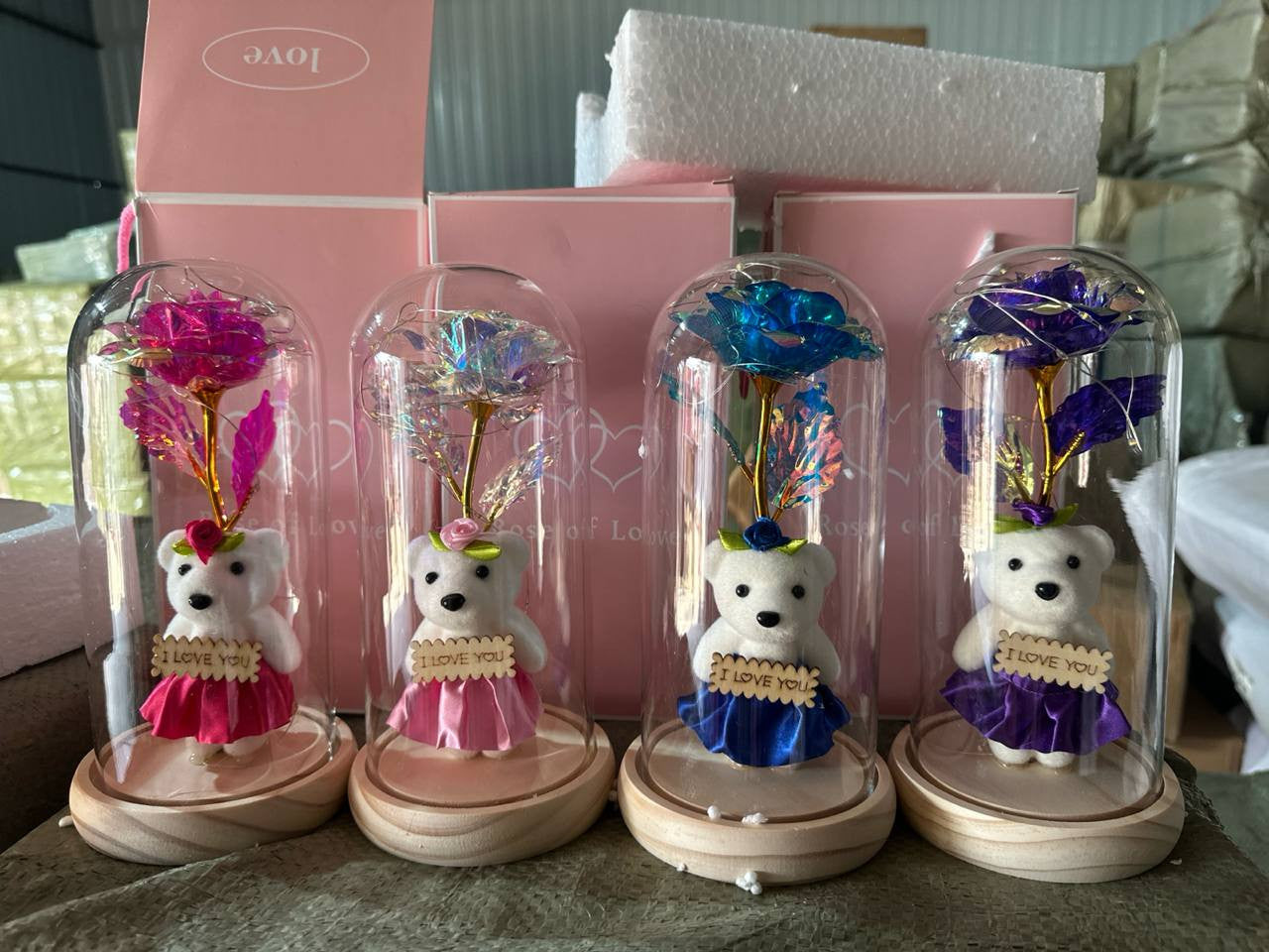 Crystal Rose with teddy