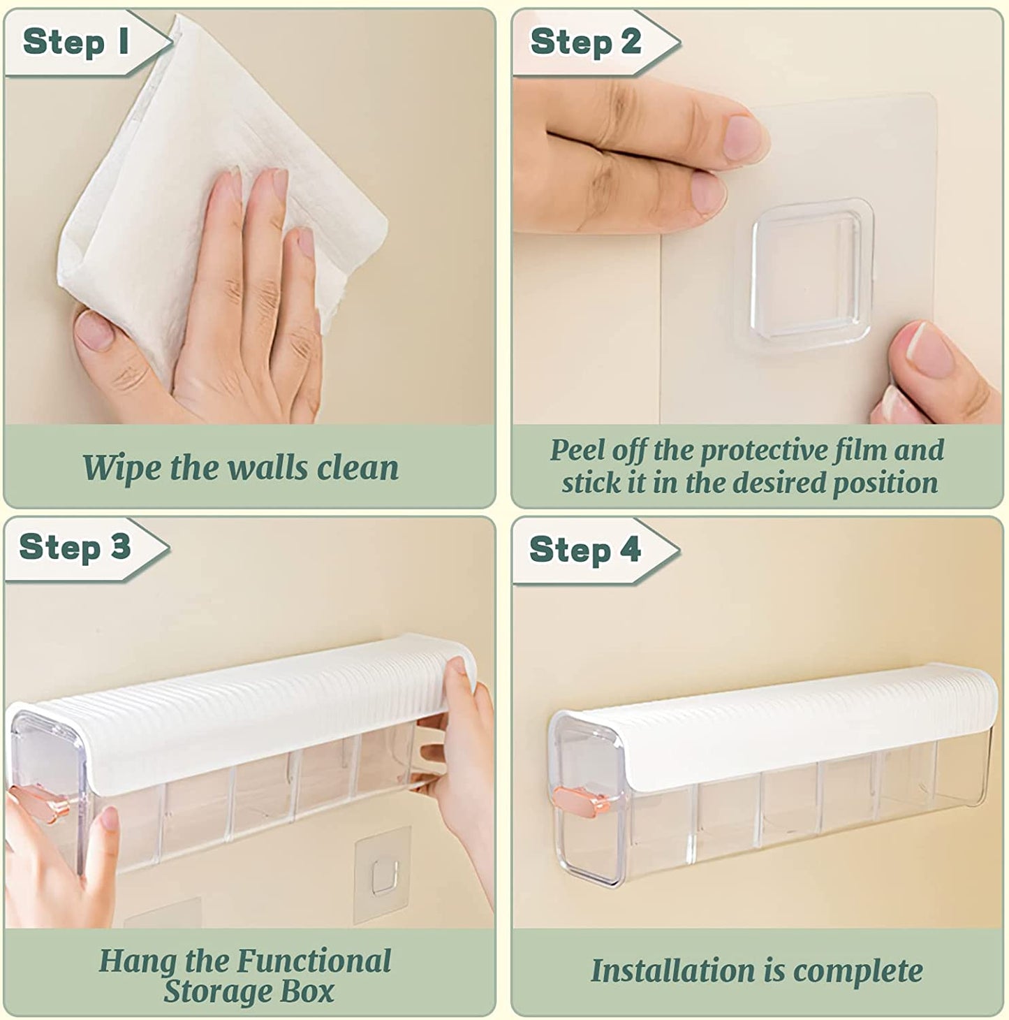 Wall Mounted Socks Storage Box 1 pcs