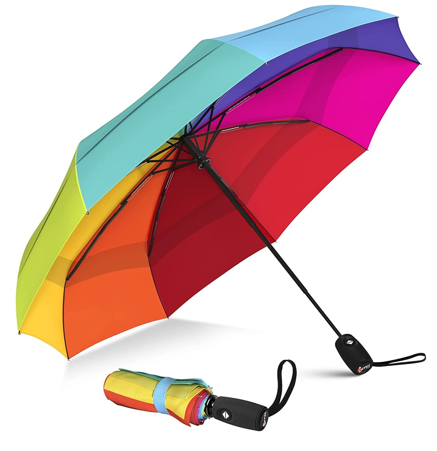AUTO OPEN CLOSE RAINBOW UMBRELLA