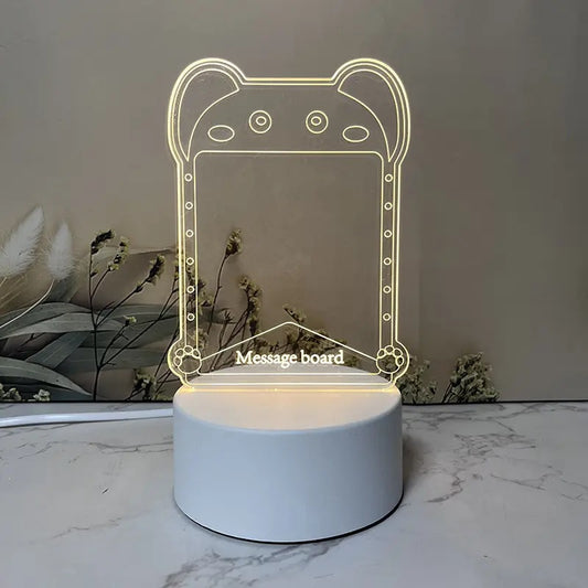 ACRYLIC MESSAGE BOARD RECTANGLE