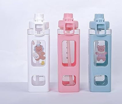 Kawaii Water Bottle Square Drinking Bottle