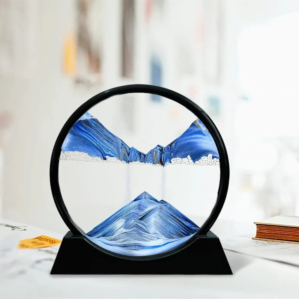 7 INCH QUICK SAND ART PAINTING (BLUE)