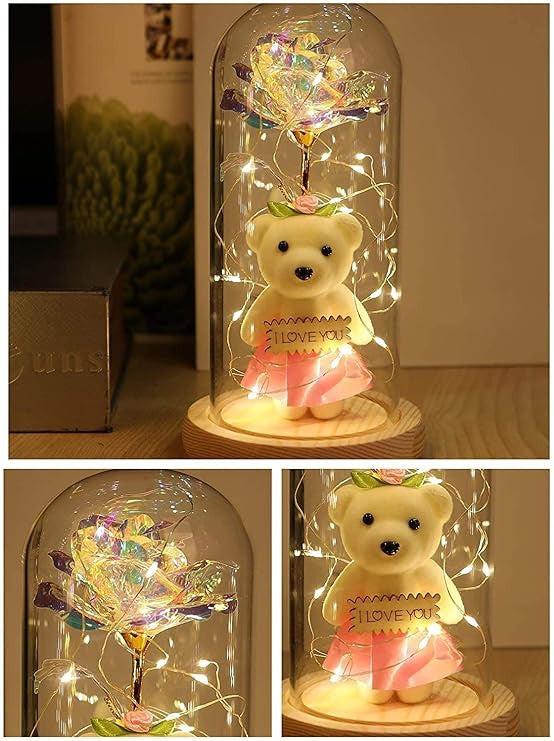 Crystal Rose with teddy
