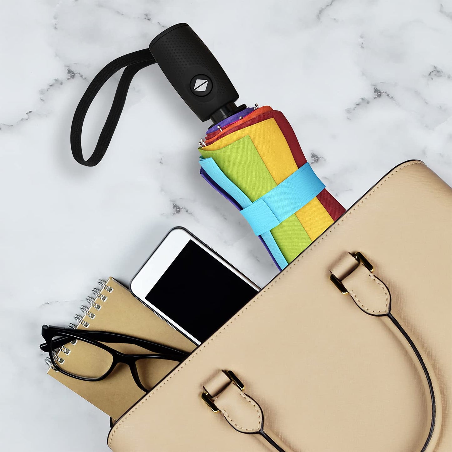 AUTO OPEN CLOSE RAINBOW UMBRELLA