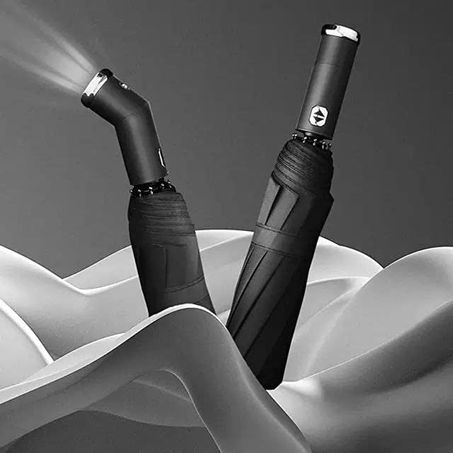 3 FOLD UMBRELLA WITH LED LIGHT