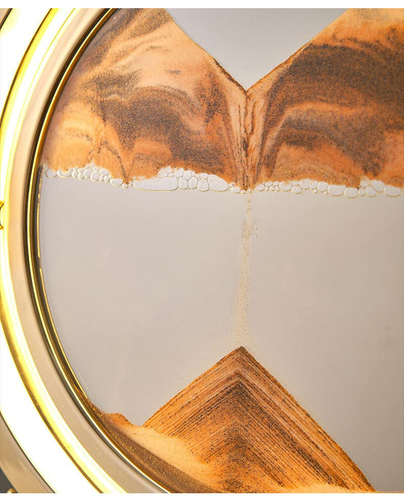 GOLDEN SAND ART WITH MOVEABLE SCREEN AND LIGHT