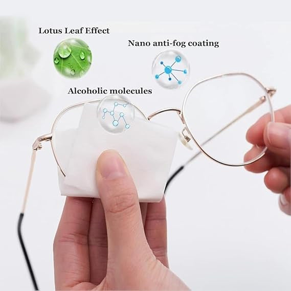 Lens Cleaning Wipes ANTI FOG WIPES(100 PCS)
