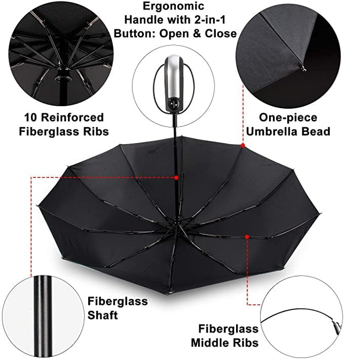 auto open close umbrella with new handle