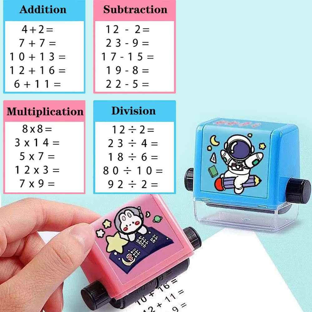 DIVISION MATH STAMP ROLLER