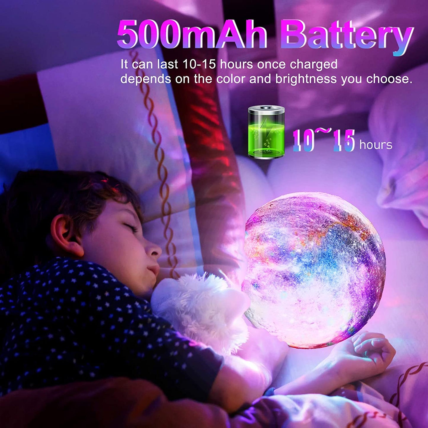 16 COLOUR MOON LAMP WITH REMOTE