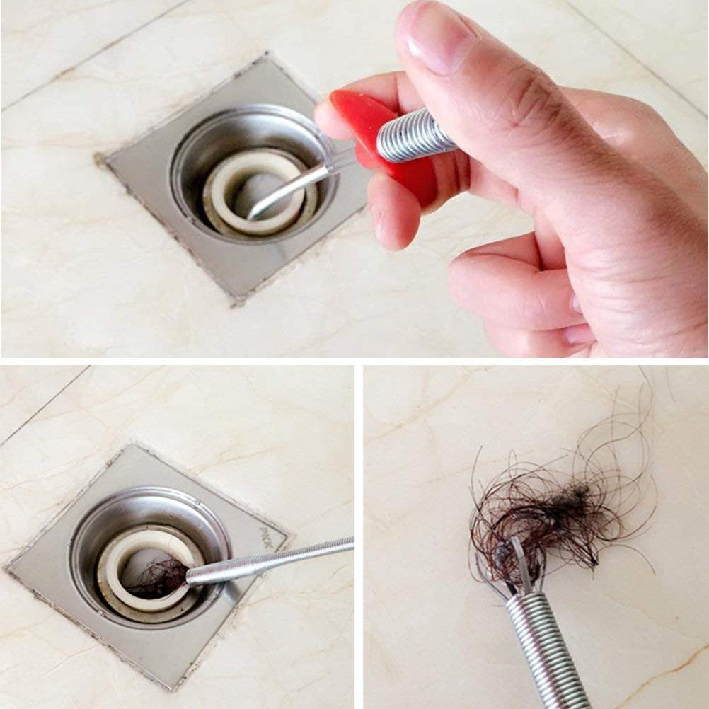 Hair Catcher Drain Spring Drain Cleaner Spring 160cm