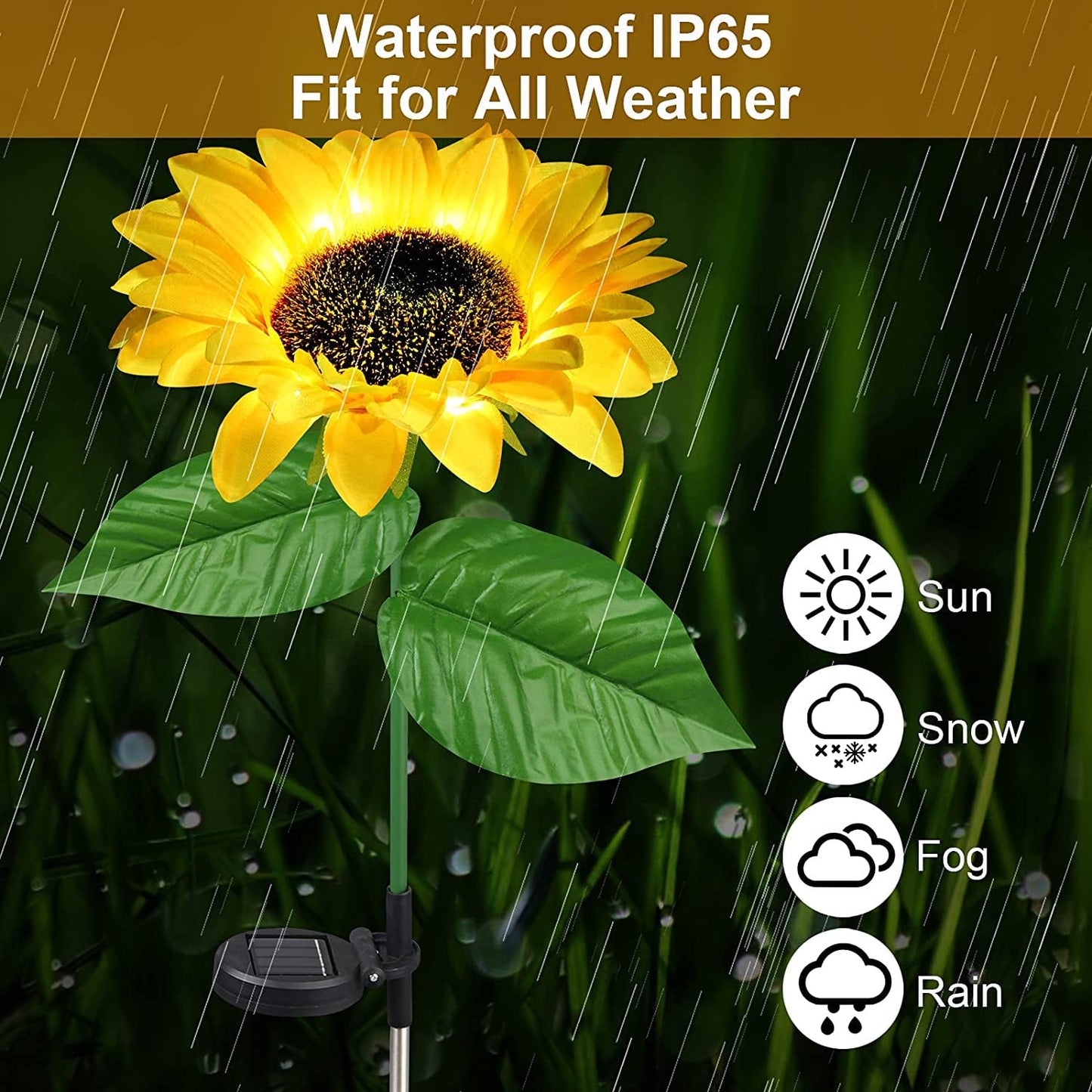 SUNFLOWER GARDEN LIGHT (2 PIS)