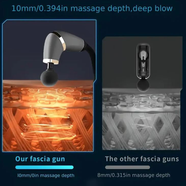 U Shape Massage Gun with Extension Handle