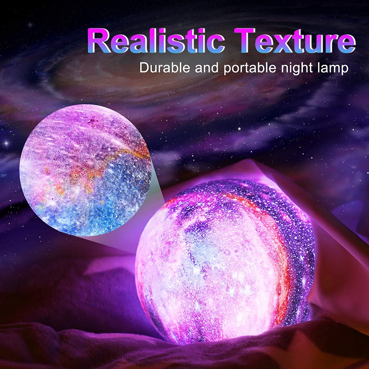 16 COLOUR MOON LAMP WITH REMOTE