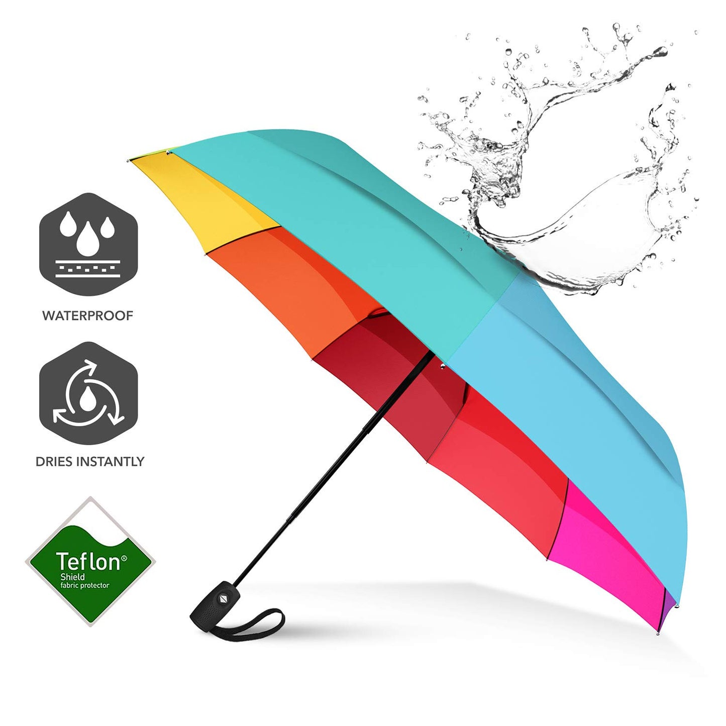 AUTO OPEN CLOSE RAINBOW UMBRELLA