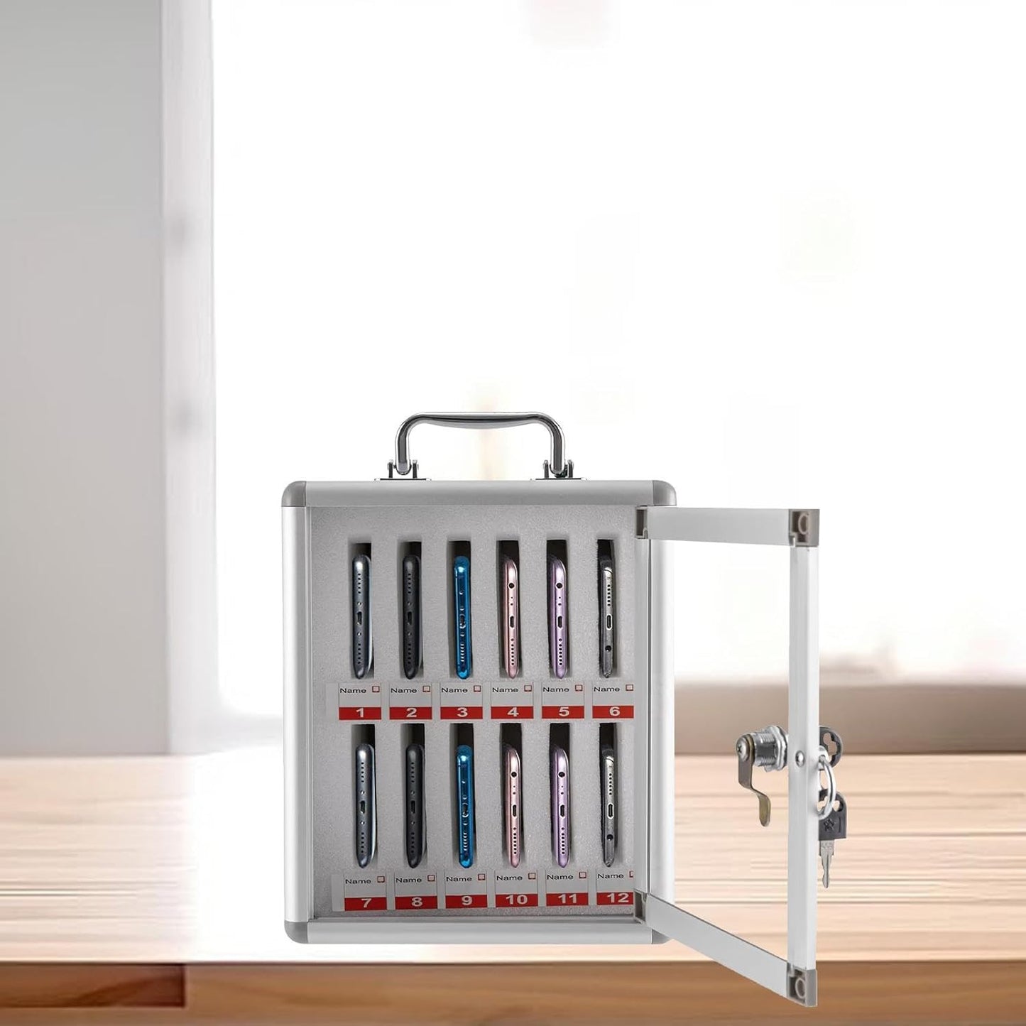 12 SLOT PHONE LOCKER