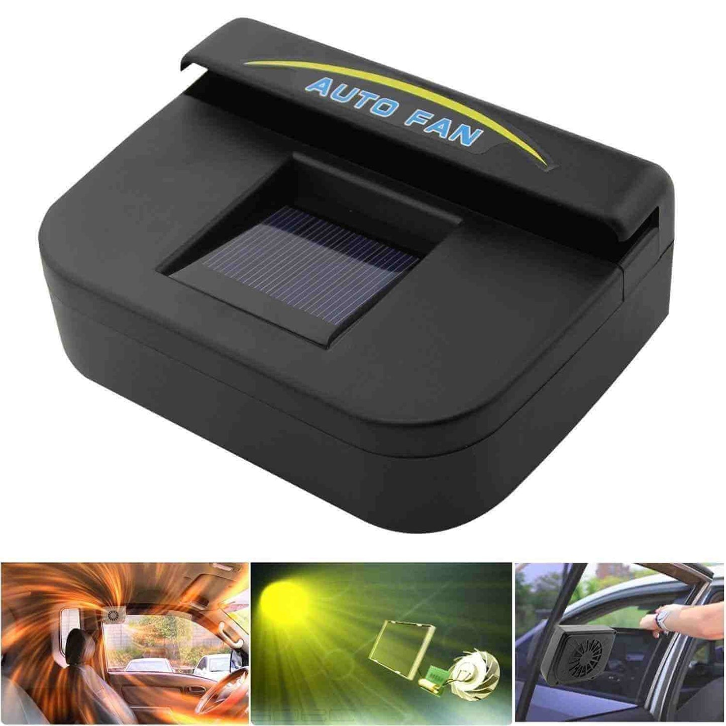 Solar Sun Power Car Auto Cool Fan