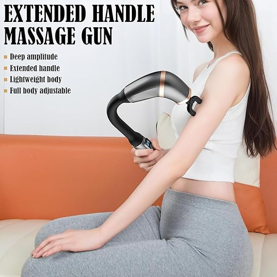 U Shape Massage Gun with Extension Handle