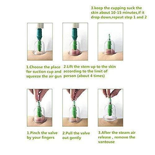 12 PIS SET VACUUM ACUPUNCTURE CUPPING