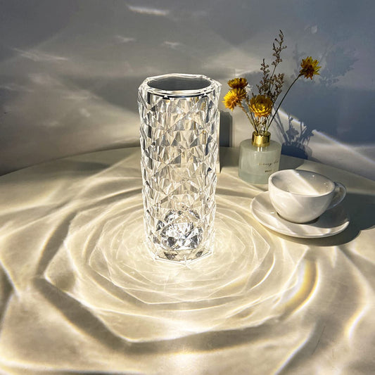 CRYSTAL DIAMOND TABLE LAMP