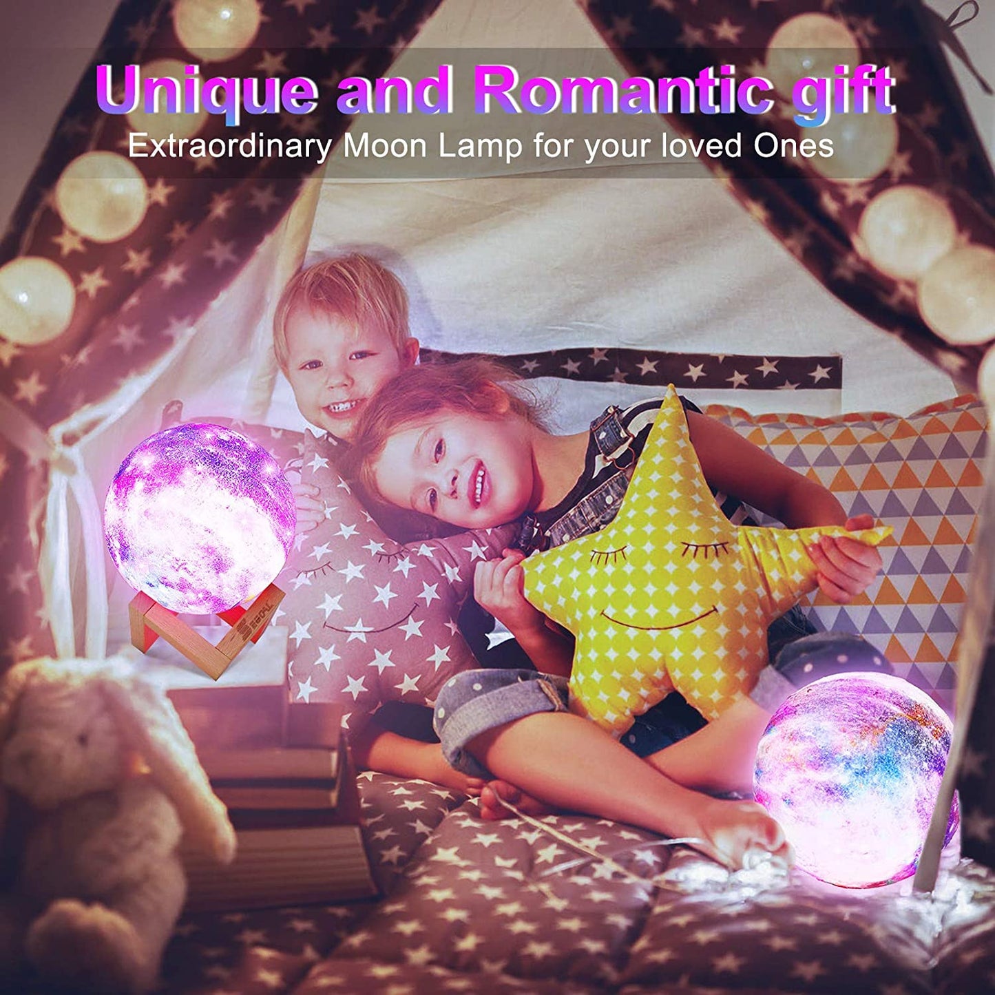 16 COLOUR MOON LAMP WITH REMOTE
