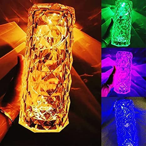 CRYSTAL DIAMOND TABLE LAMP