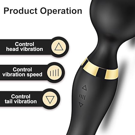 Double vibration body massager