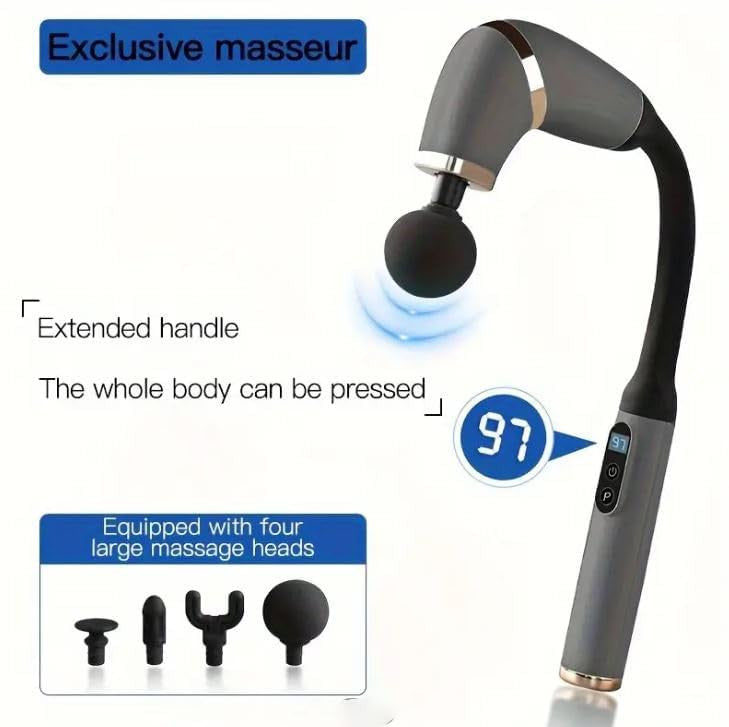 U Shape Massage Gun with Extension Handle