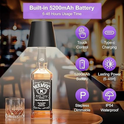 Wireless Bottle Lamp