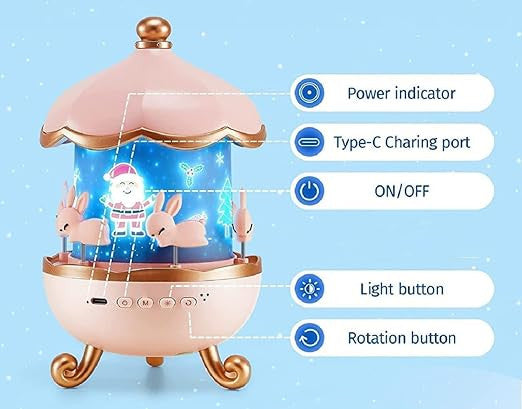 Rabbits Night Light Projector