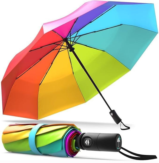 AUTO OPEN CLOSE RAINBOW UMBRELLA